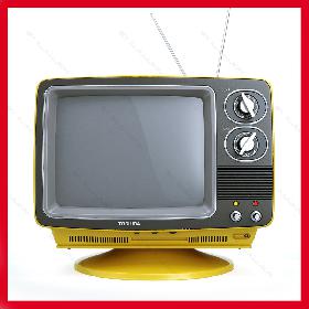 Retro Portable TV TOSHIBA Blackstripe